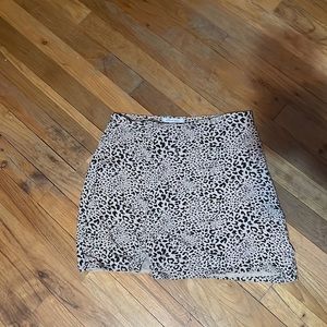 American eagle leopard print skirt